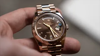 The ULTIMATE Rolex Day Date 40 - Chocolate Baguette Dial