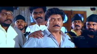 Devaraj Shocked to Know True Face of CM | Indian Kannada Movie Super Twist Scene