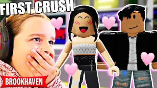 LIFE AS A TEENAGER!! (FIRST CRUSH) **BROOKHAVEN ROLEPLAY** | JKREW GAMING