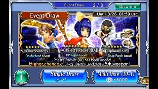 22 Single Draw on Eiko Bartz Yda Banner Dissidia Opera Omnia Final Fantasy