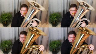 [Project] Tuba: J.S. Bach "Fugue No. 8 in A minor" for Tuba Quartet
