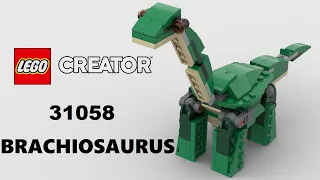 Lego Creator 31058 Brachiosaurus 3D Detail Step By Step Alternate Build Model