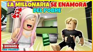 LA MILLONARIA SE ENAMORA DEL POBRE 💖 Roblox Brookhaven rp Mini Pelicula (Historias con Voces)