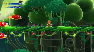 Sonic Superstars (Switch) : Speed Jungle Act 1 (Trip) Speedrun - 29.14 -