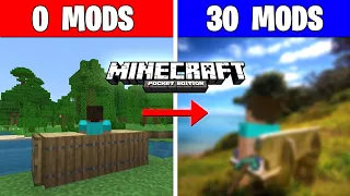 I Installed 30 Mods 😱 In Minecraft Pocket Edition