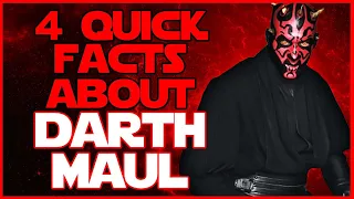 4 Quick Canon FACTS about the Former SITH Lord-MAUL Pt. 2 | Star Wars Canon Explained | #Shorts