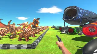 FPS Avatar Rescues Fire Monsters and Fights Bloop Team - Animal Revolt Battle Simulator