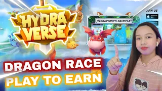 PLAY-TO-EARN DRAGON RACE!  AVAILABLE ON MOBILE PHONE! |HYDRAVERSE GAMEPLAY! #newnft