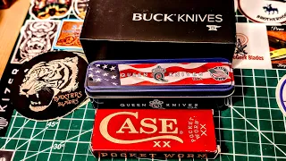 Buck, Case, and Queen USA knife Unboxing!