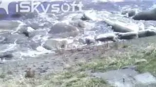 Kuskokwim River Huge Ice Chunks Climbing 50 Vertical Feet In Less Than 10 Seconds During Breakup