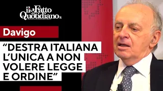 Davigo: "Toghe rosse? In tutto il mondo la destra vuole legge e ordine, in Italia l'impunità"