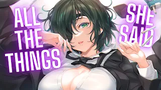 Nightcore - All The Things She Said (Lyrics) (AMV)