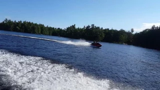 Seadoo Bombardier gtx 300 in boat wake