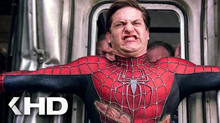 Spider-Man Stops A Train From Crashing Scene - Spider-Man 2 (2004)