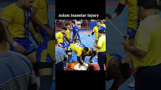 Aslam Inamdar injury 😔Big fighter #kabaddi #raigadkabaddionlykabaddi #short #kabadi