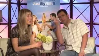 Just Go With It: Adam Sandler & Jennifer Aniston Exclusive Movie Interview | ScreenSlam