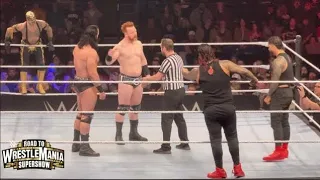The Bloodline vs Rey Mysterio, Drew McIntyre & Sheamus Full Match - WWE Live