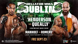 VB MMA PICKS - BELLATOR 285 DUBLIN: Henderson vs. Queally (Fri., Sept. 23, 2022)