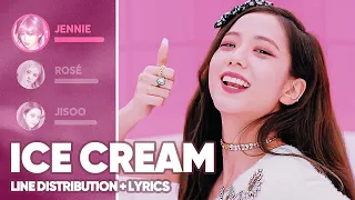 BLACKPINK, Selena Gomez - Ice Cream (Line Distribution + Lyrics Color Coded)