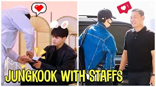 BTS Jungkook With Staffs Moments