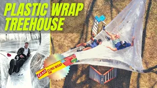 Plastic Wrap TREEHOUSE!! Will it work??