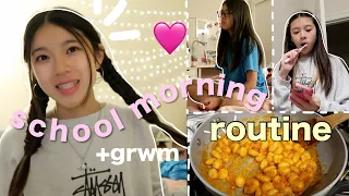 MY *realistic* SCHOOL MORNING ROUTINE + GRWM (8th grade) | first day after spring break