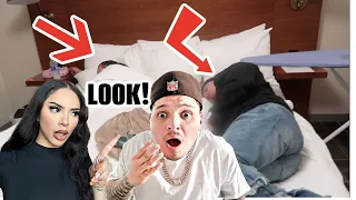 WE FOUND PEOPLE IN OUR HOTEL ROOM!