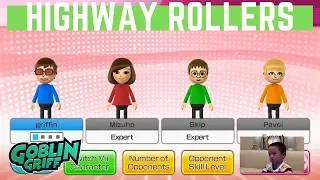 Wii Party U | Highway Rollers (Expert Mode) | Goblin Griff vs Mizuho vs Skip vs Pavel