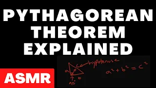 Pythagorean Theorem - ASMR Math Class - Male Whispering & Pen Strokes For Relaxation