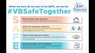 #VBSafeTogether-- Aug. 27-- Being Safe Together Inside and Outside the Classrooms