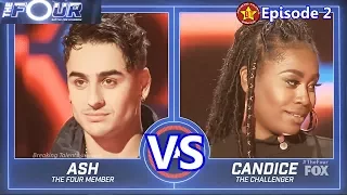 The Four  Candice Boyd vs Ash Minor with Results &Comments The Four Episode 2