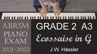 ABRSM 2021/2022 Piano Grade 2 A3: Ecossaise in G | By J.W. Hässler