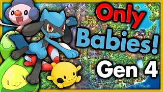 Can I Beat Pokemon Platinum with ONLY BABY POKEMON? 🔴 Pokemon Challenges ► NO ITEMS IN BATTLE