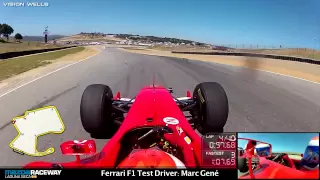 Ferrari Racing Days Laguna Seca - F1 Test Driver: Marc Gene - FULL Session Video.