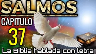 🔴 SALMOS Capitulo 37 hablado con letra ( El camino de los malos ) LA BIBLIA HABLADA 📥Audio👇🏻🎵