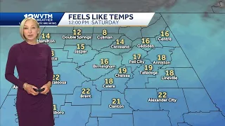 Another arctic blast moves into Alabama Friday through the weekend