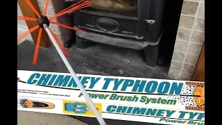 HOW TO Clean Your Log Burner Flue with CHIMNEY TYPHOON