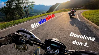 MOTOVLOG ze Šumavy #13 | Na supermotu do Slovinska?! / 500 km za 1 den / Dovolená den 1.