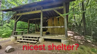 AT thru-hike day 48. M 752.9 to 772.8. Nicest shelter so far.