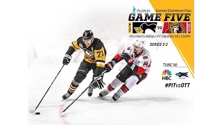 NHL 17 PS4. 2017 STANLEY CUP PLAYOFFS 100th EAST FINAL GAME 5: OTT VS PIT. 05.21.2017. (NBCSN) !