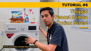 Tutorial Menggunakan Mesin Cuci Front Loading/Bukaan Depan Dari LG Direct Drive 7 Kg