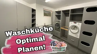 Waschküche-Hauswirtschaftsraum planen🏠 vorher-nachher Roomtour