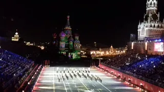 Международный военно-музыкальный фестиваль "Спасская башня-2019". Москва, Красная площадь,23.08.2019