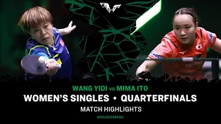 Wang Yidi vs Mima Ito | WS QF | Saudi Smash 2024