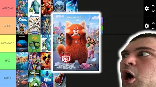 Every Pixar Movie Ranked **Now With Turning Red** (Pixar Tier List)