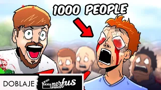 Mr Beast Blinds 1,000 People - FANDUB LATINO - SPANISH DUB