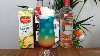 Rainbow Paradise #cocktail #cocktails30sec #drinks #howtomake #cocktailrecipe #howto #mocktail #uk