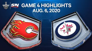 NHL Highlights | Flames vs. Jets, Game 4 – Aug. 06, 2020