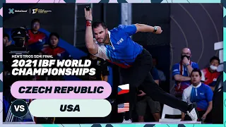 USA v Czech Republic Men's Trios Semi Final | 2021 IBF World Championships