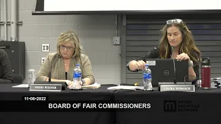 11/08/22 Board of Fair Commissioners